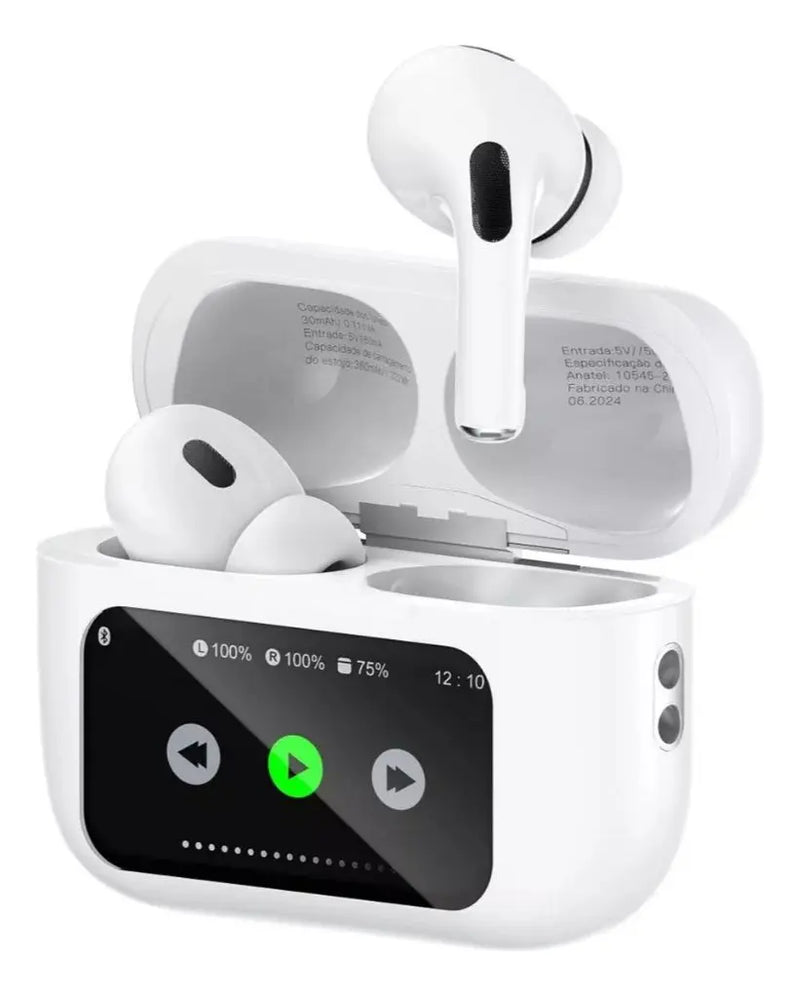 A10 Pro - Bluetooth 5.4 com Cancelamento de Ruído e Tela Touch – Android/iOS
