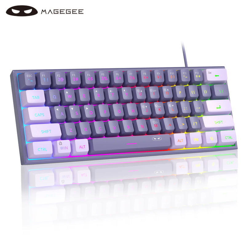 Teclado Mecânico MageGee Mini 60% - Placa de circuito à prova d'água