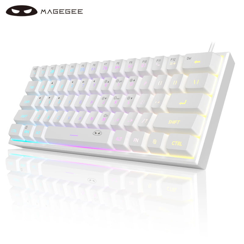 Teclado Mecânico MageGee Mini 60% - Placa de circuito à prova d'água