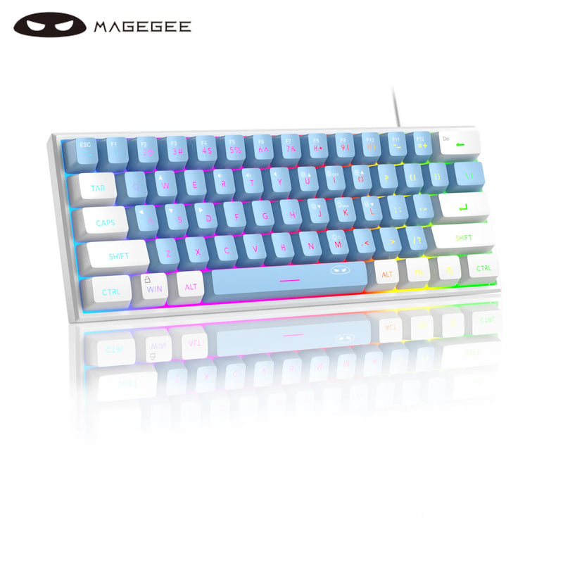 Teclado Mecânico MageGee Mini 60% - Placa de circuito à prova d'água
